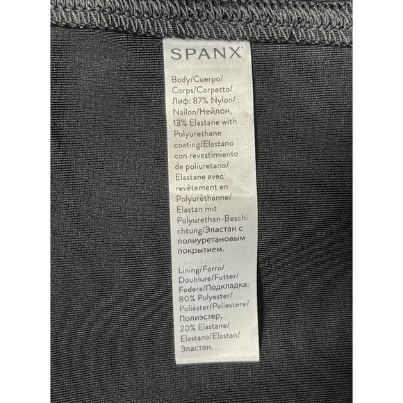 SPANX FAUX LEATHER LEGGINGS (2437) BLACK , SIZE - XS (B125) - Picture 9 of 10